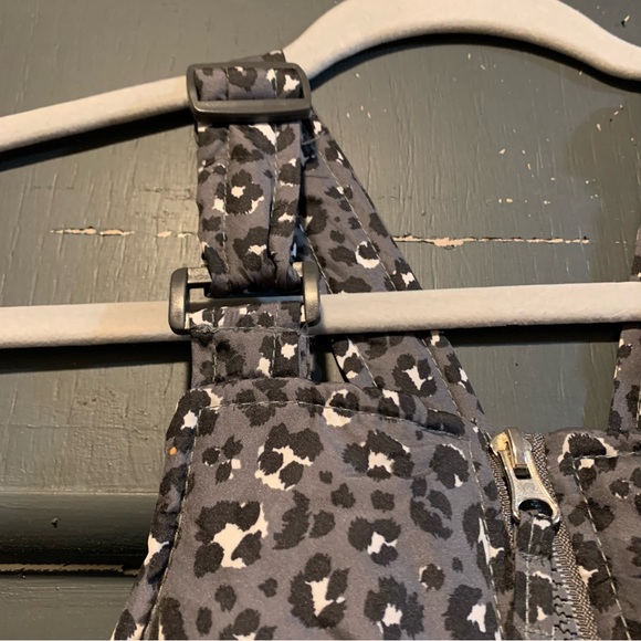 Pink Platinum Cheetah Print Gray/Black/White Snow Bibs - Picture 5 of 10